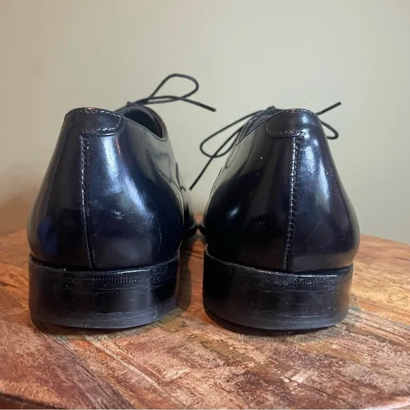 Florsheim Black Leather Size 11 #506185 Oxford Shoe - Picture 4 of 13